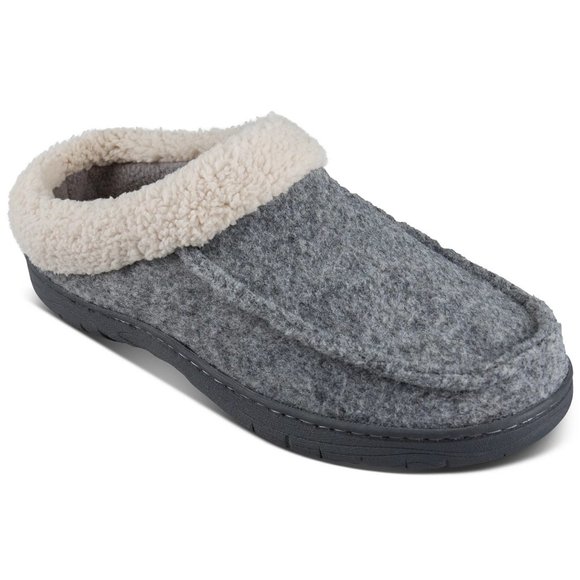 Haggar Men's Felt(Polyester) Gray Clog Slippers Size: XL(11-12) New in Box - Picture 1 of 6